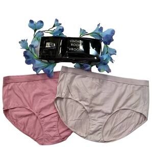 Hanes NWOT 2 Pack Bundle Brief Panties Women 9/2XL